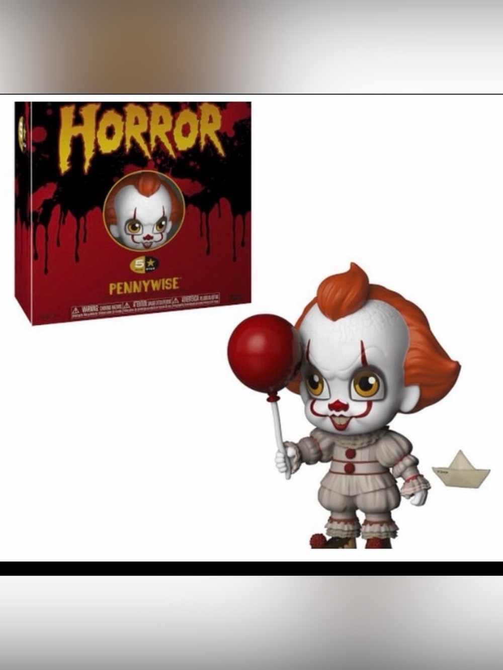 Vaulted 2018 Funko 5 Star HORROR "Pennywise" Figure with Accessories New in Box